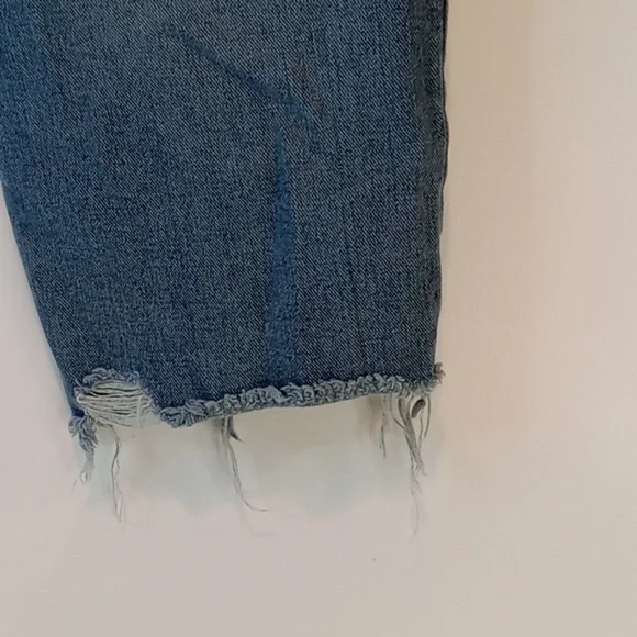 Free People FP Womens Size W-29 Mid Rise Capri Jeans Cropped Wide Leg Denim NICE - Picture 11 of 14